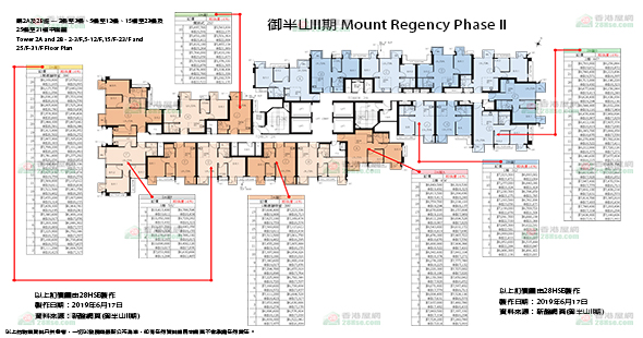 御半山 II期 單位訂價圖 更新日期: 2019-06-18